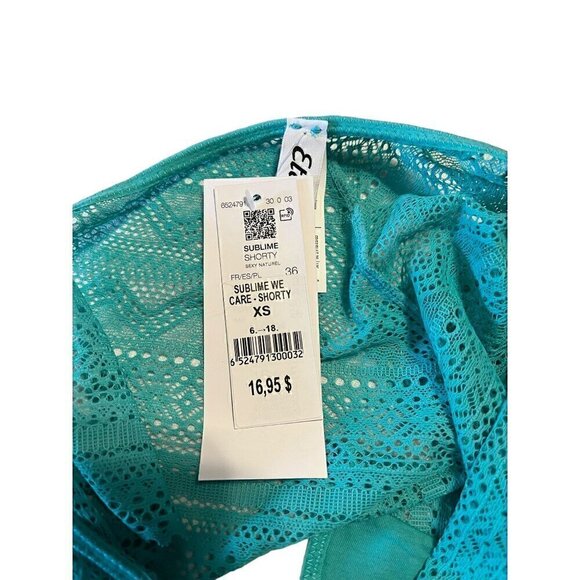 Etam Women's Green Lace XS Extra Small Sublime Shorty Panties. - Picture 5 of 7